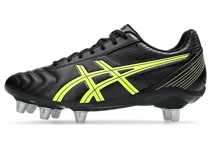 ASICS Rugby Cleats LETHAL TACKLE WIDE 1111A263.001 Black/Safety Yellow 2025 NEW!