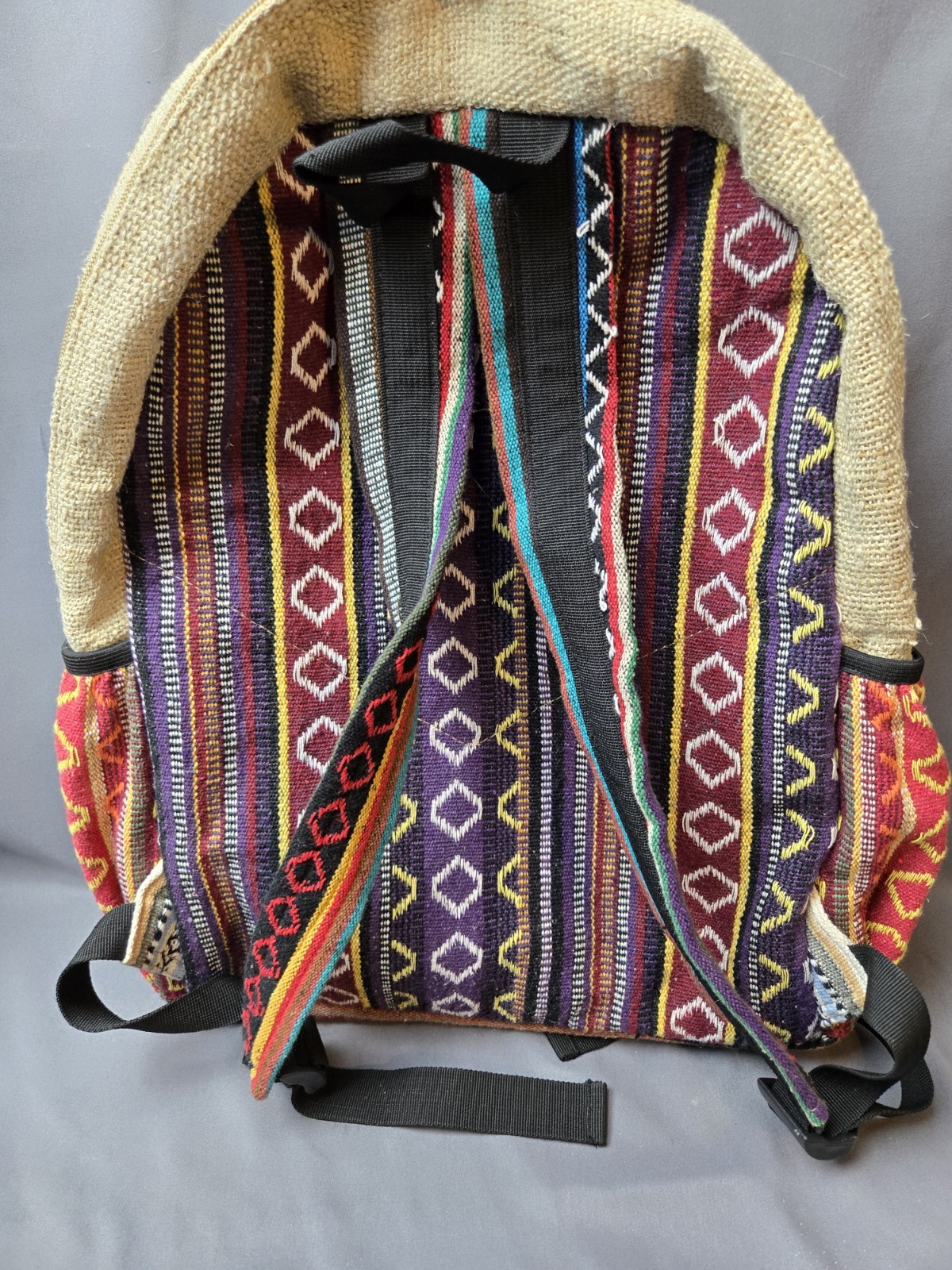 Himalayan Natural Hemp Bag Lightweight Handmade Travel,hiking, Men Women & Girls