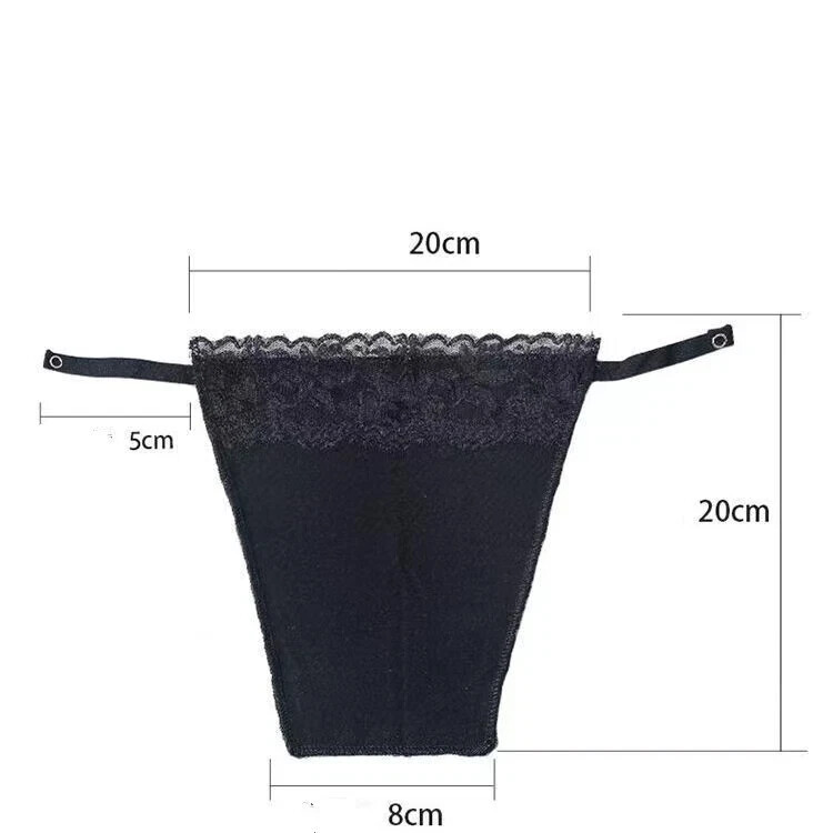 7 Pack Women Lace Cami Clip-on Mock Camisole Overlay Modesty Panel