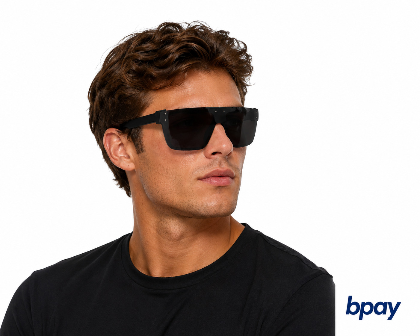 New High Quality Luxury Heat Wave Brand Sunglasses Square Conjoined Lens sportin