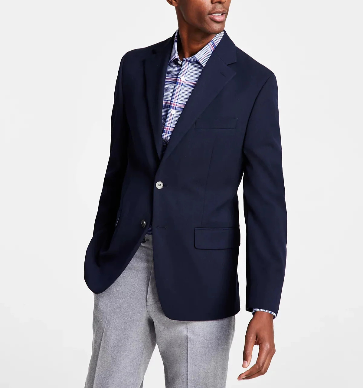 Michael Kors Classic-Fit Stretch Solid Blazer MSRP 295