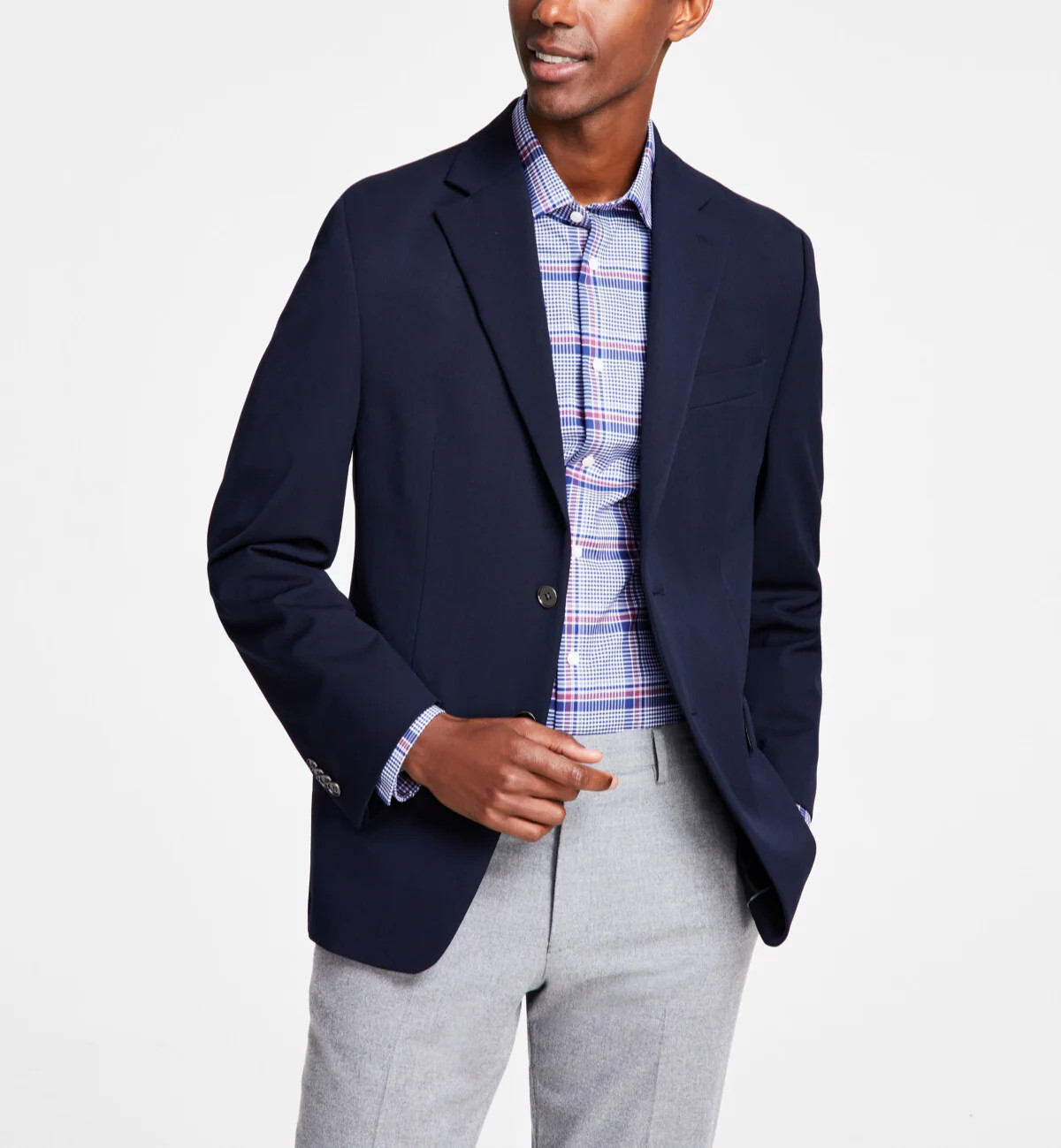 Michael Kors Classic-Fit Stretch Solid Blazer MSRP 295