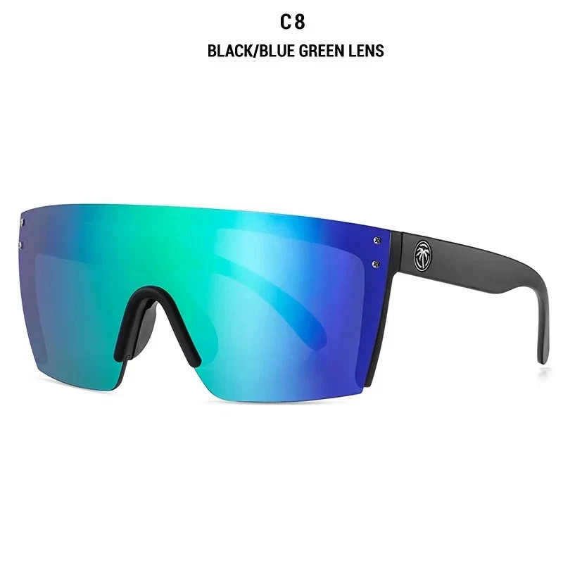 New High Quality Luxury Heat Wave Brand Sunglasses Square Conjoined Lens sportin