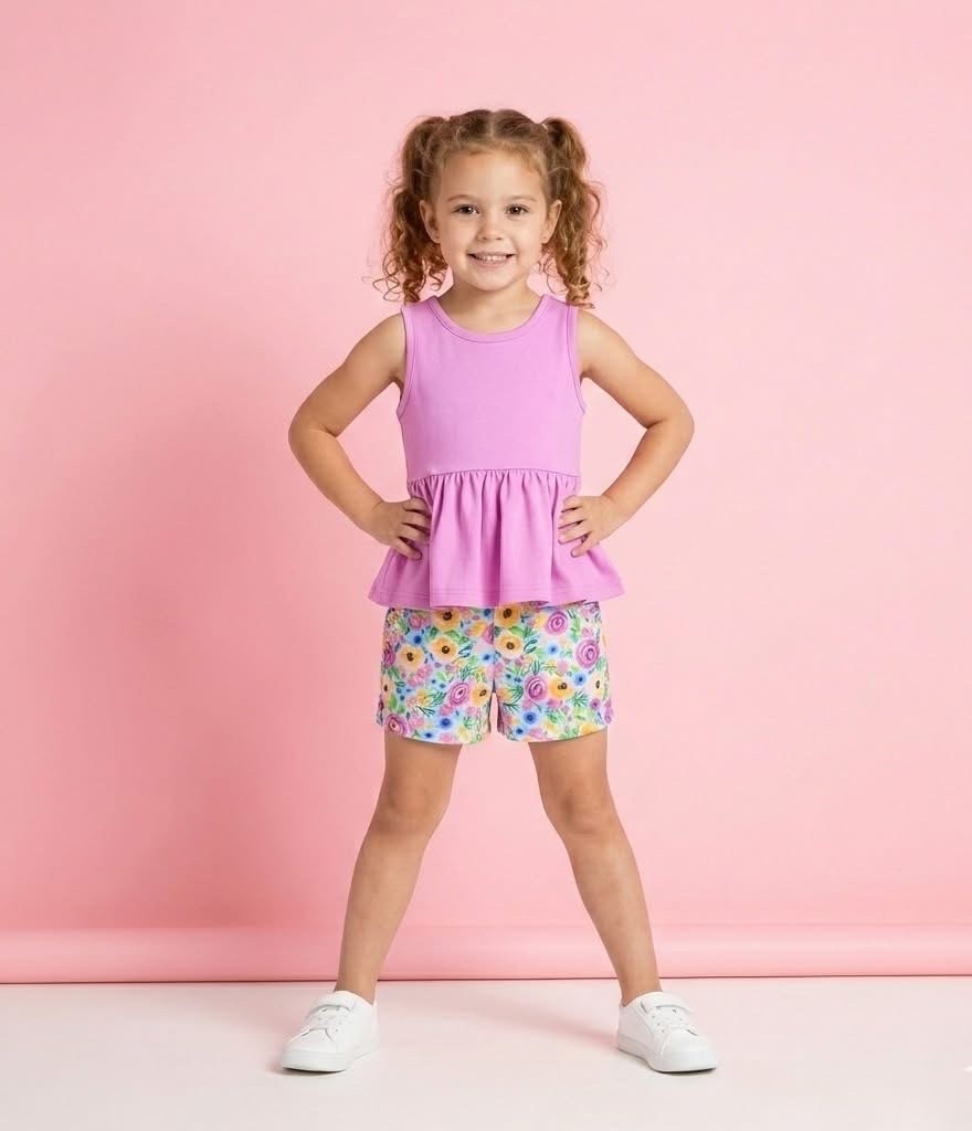 Pete + Lucy Summer Capsule Purple Girls Top in Size 7/8