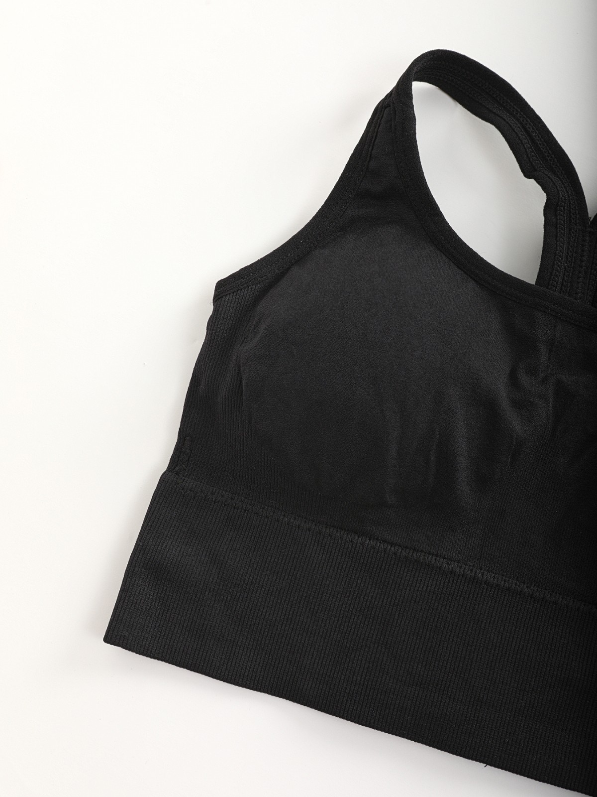 Seamless Racerback Sports Bra Women High Support Wireless Workout Multicolor